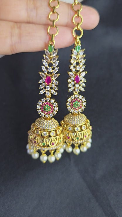 Viral Jhumka Mattal Combo Indian Earrings