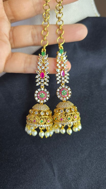 Viral Jhumka Mattal Combo Indian Earrings